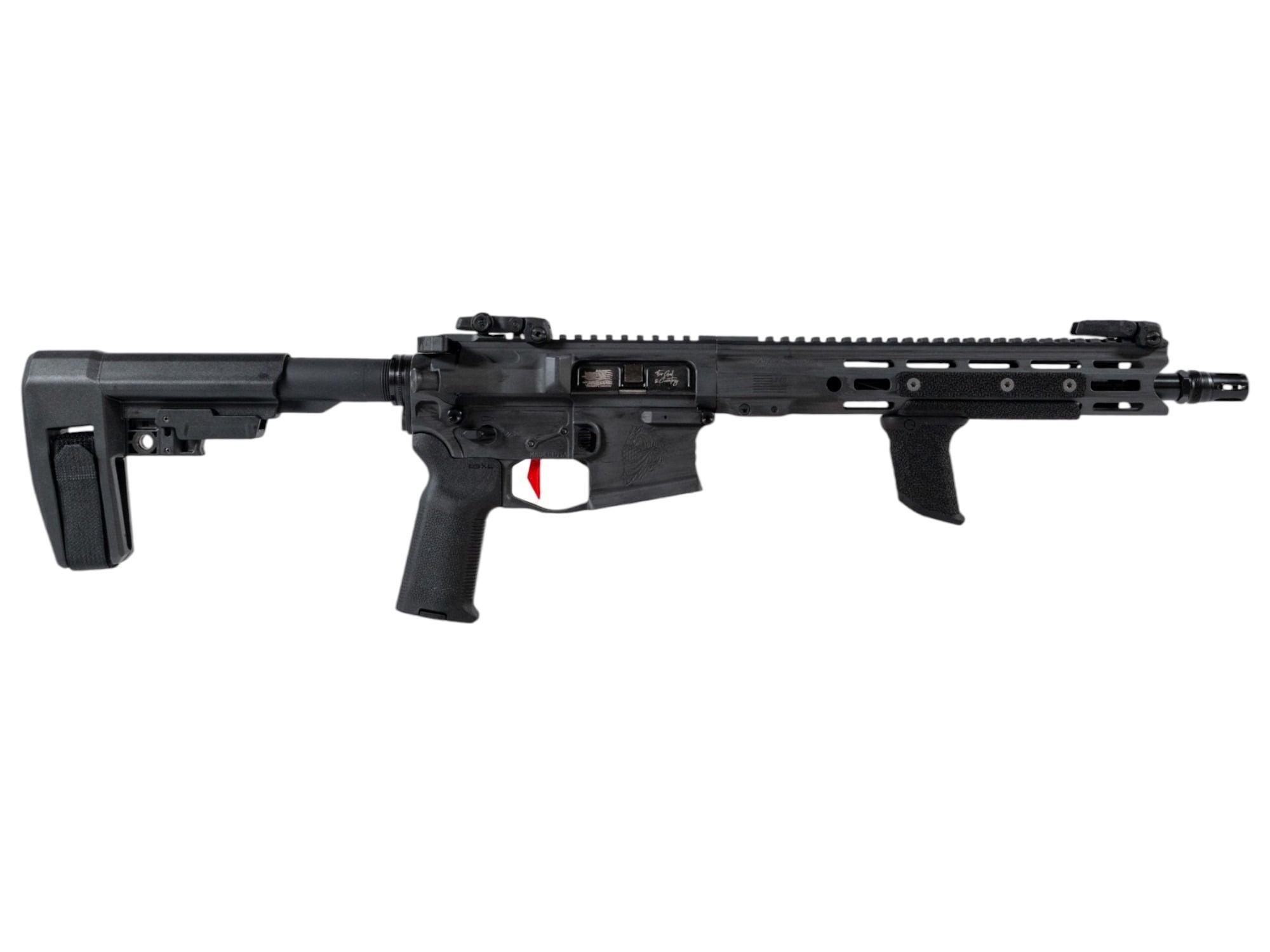 Mustang Honest Outlaw 12.5" Pistol 223 Wylde, Distressed Grey