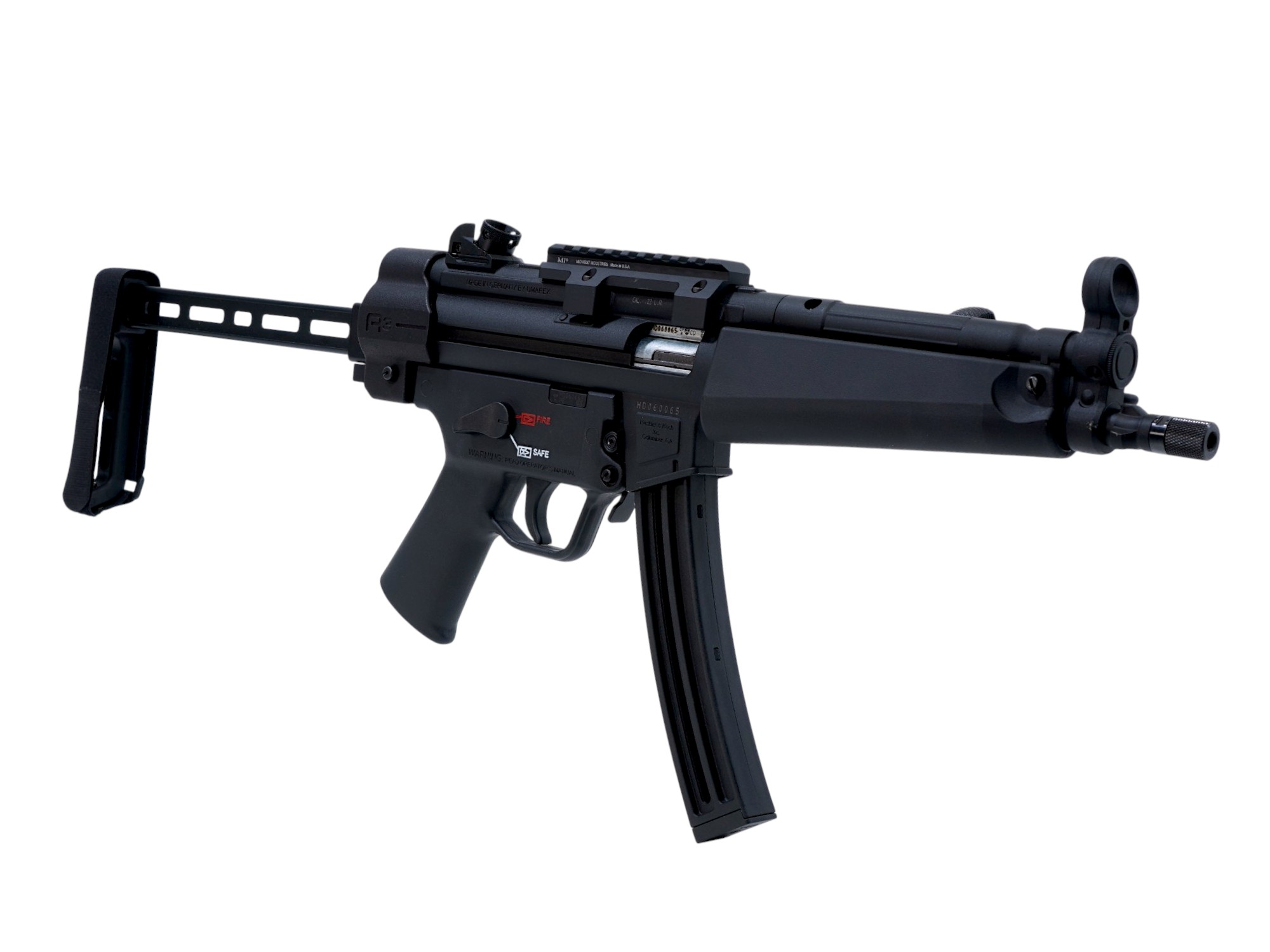 HK MP5 TB 22 LR 25rd, Discontinued + A3 Brace