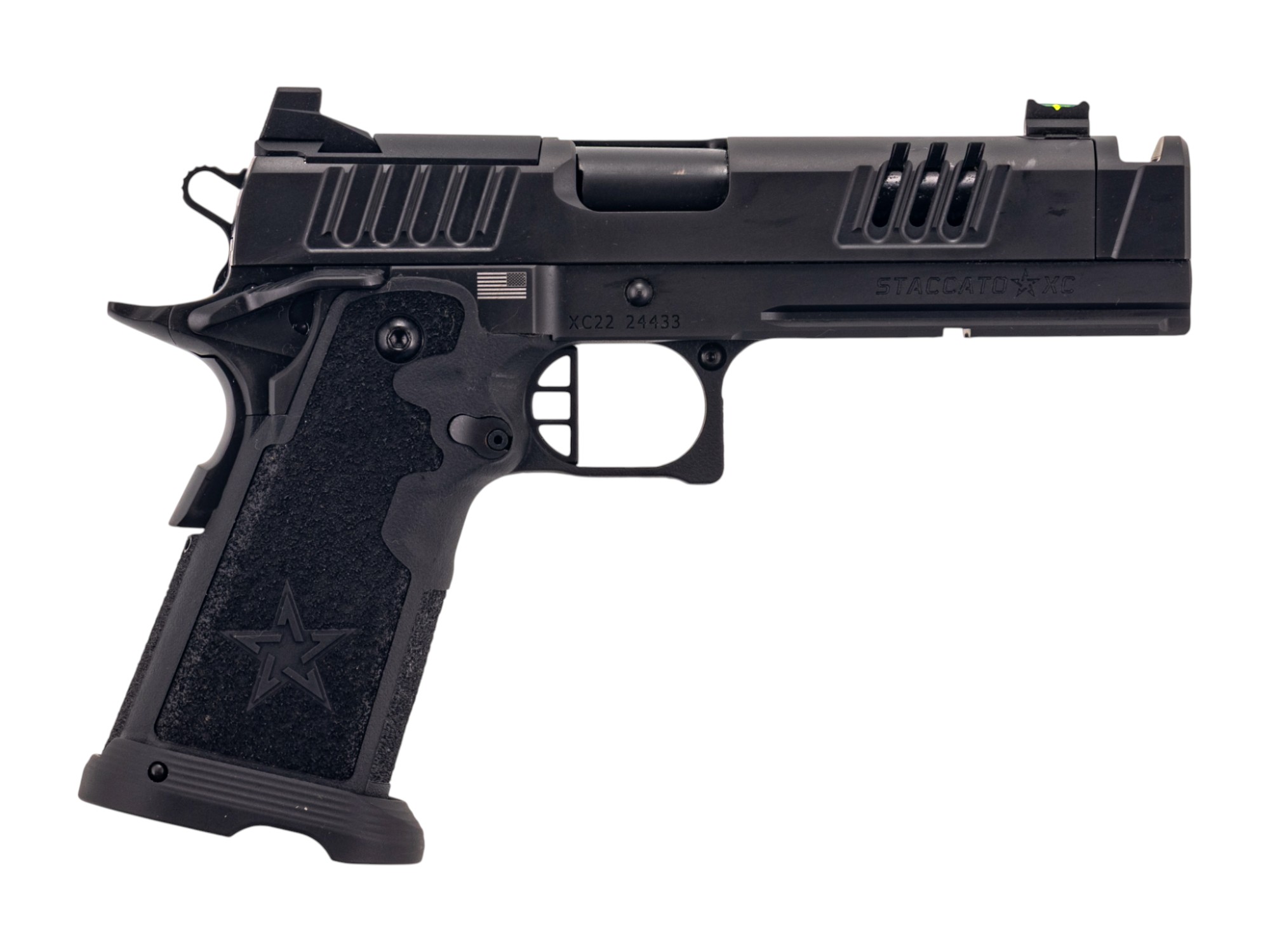 Staccato XC 9mm 17rd, CS Frame, Flat Trigger
