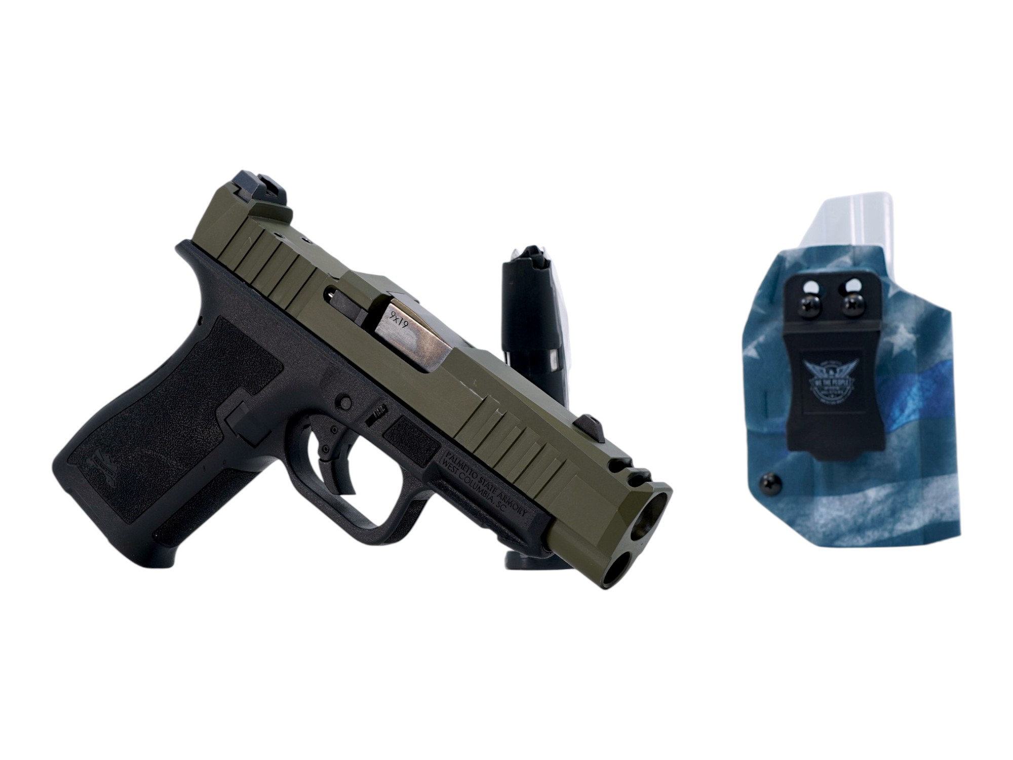 Palmetto State Armory Dagger Micro 3.41" Comp 9mm 15rd, OD Green