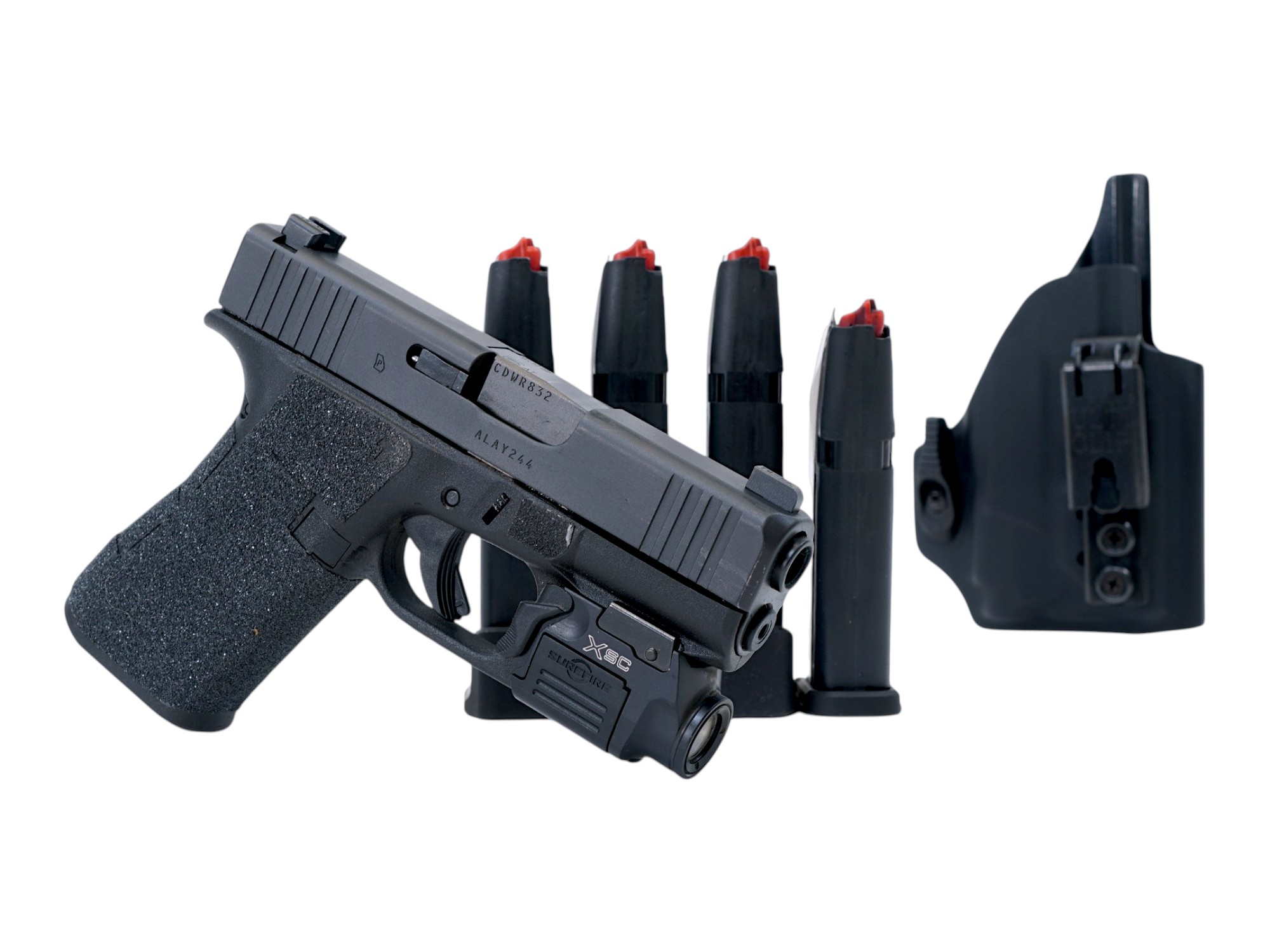 Glock G43X GEN5 9mm 15rd + Surefire XSC And Holster