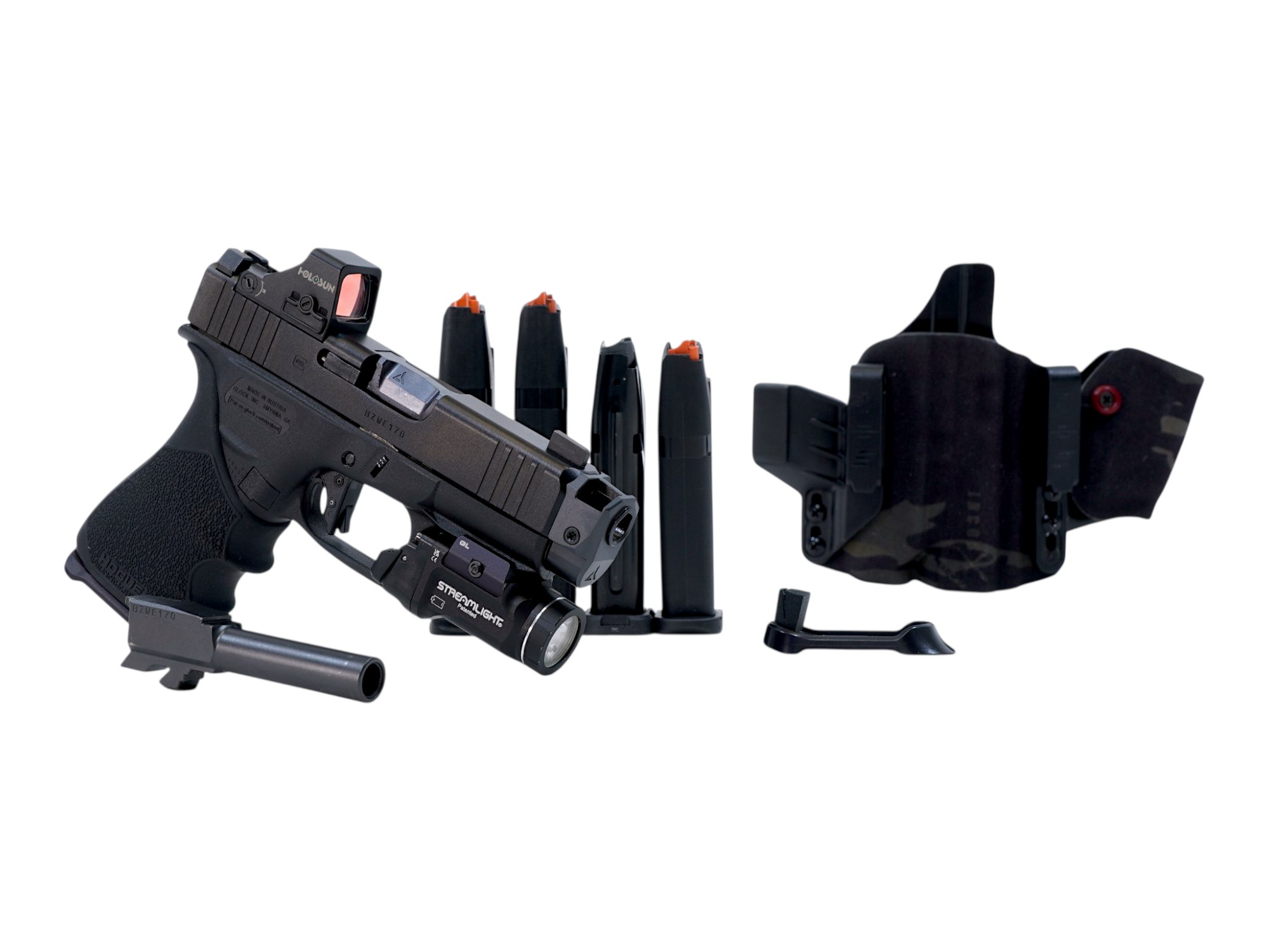 Glock G43X GEN5 Comp 9mm 15rd + HS507K And TLR-7