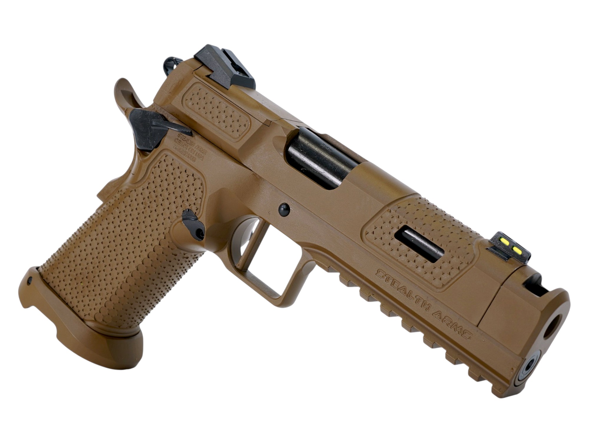 Stealth Arms 1911 Platypus 17 Comp 9mm 17rd, FDE