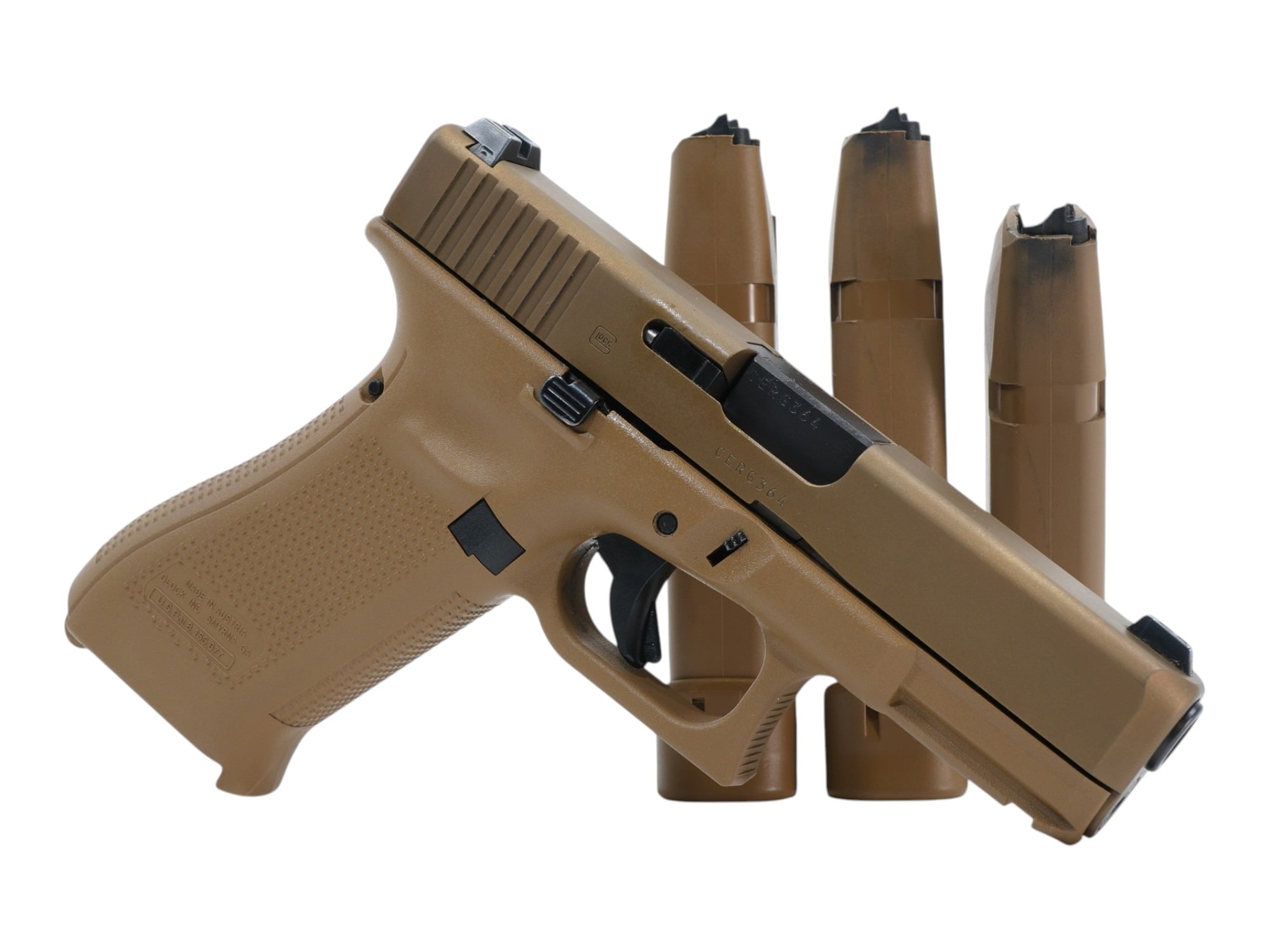 Glock G19X 9mm 17rd, Coyote FDE + Night Sights