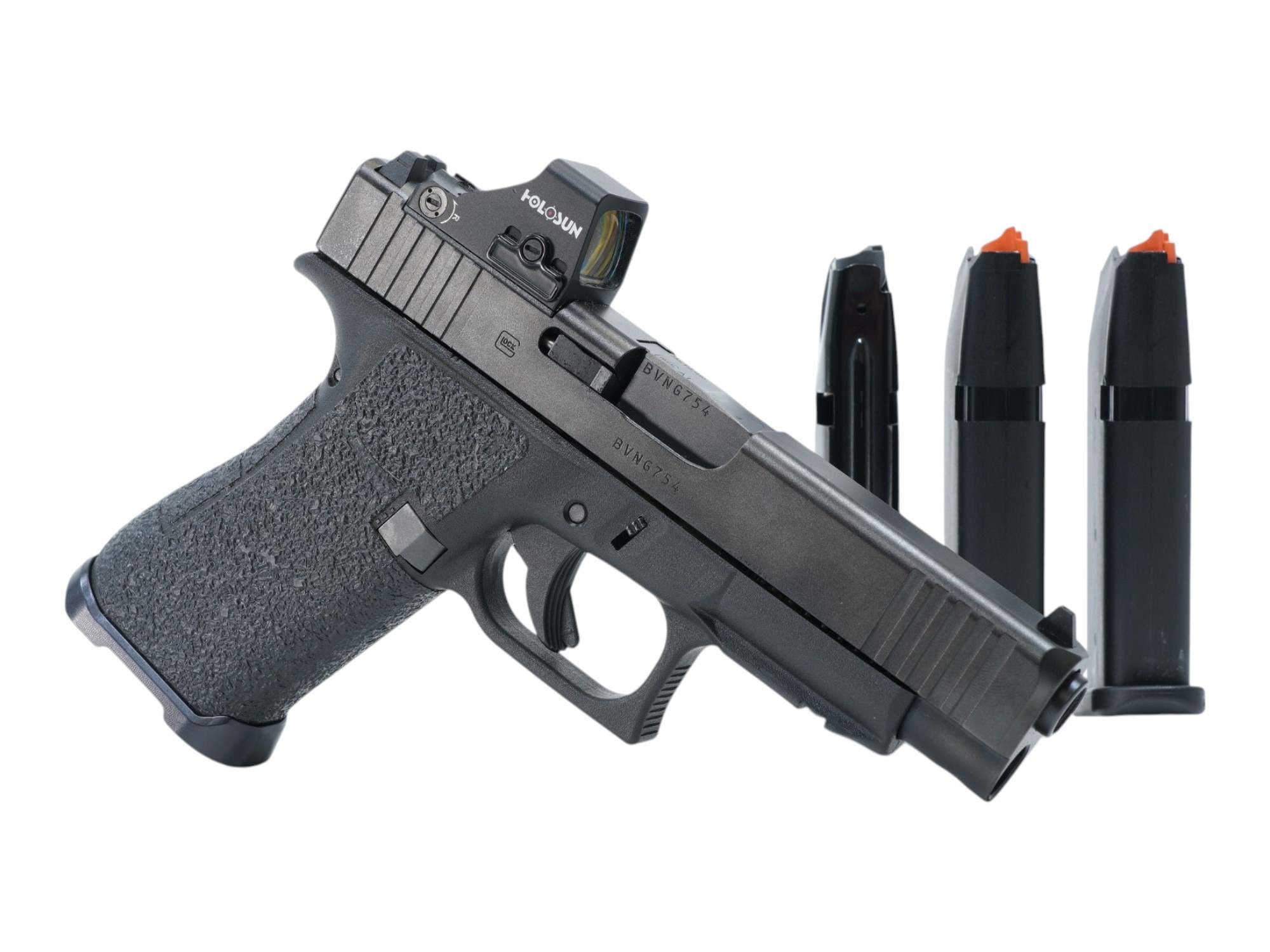 Glock 48 MOS 9mm 15rd, Black + HS507K X2
