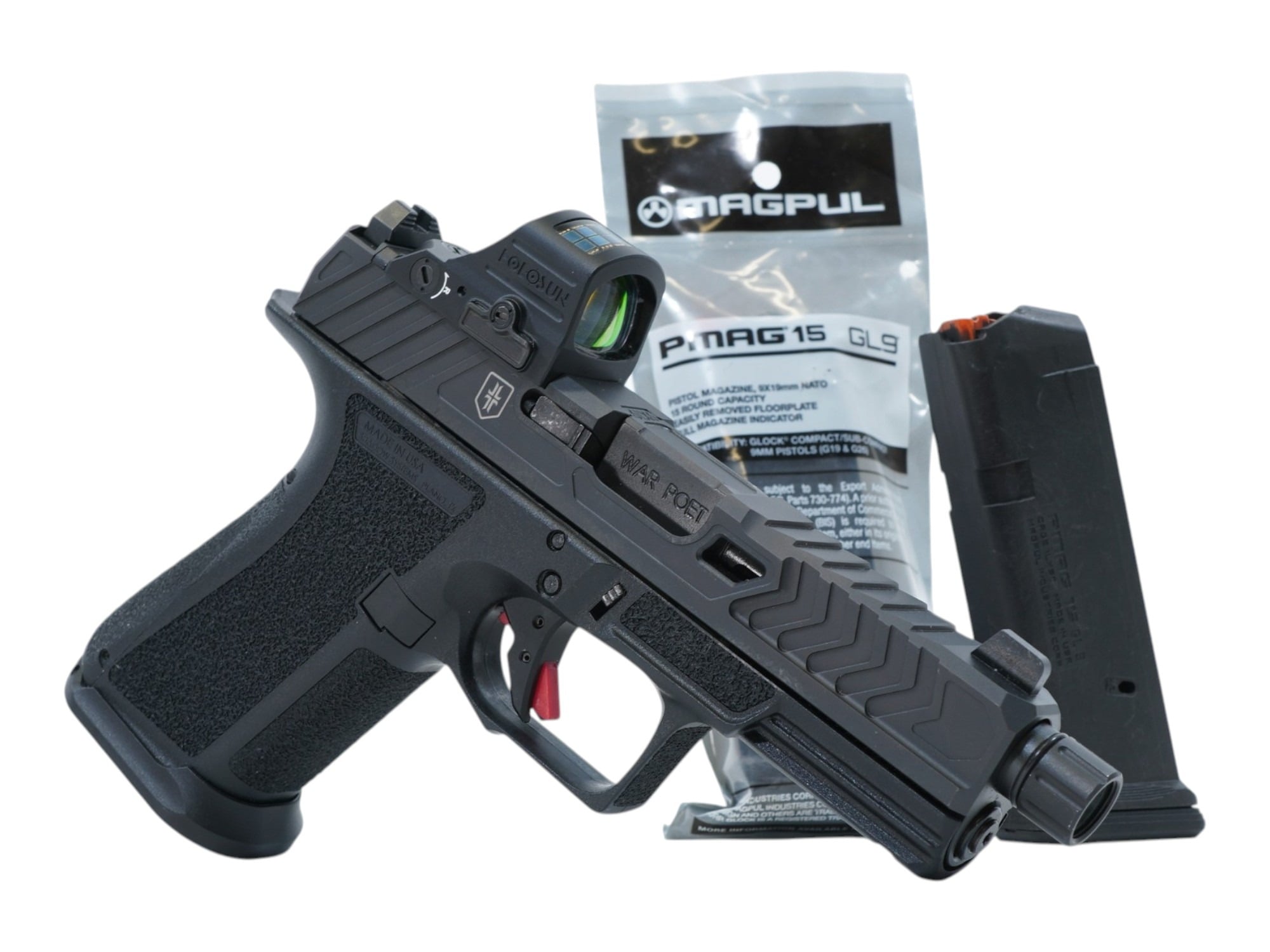 Shadow Systems War Poet MR920 Elite 9mm, Black + HS507C X2