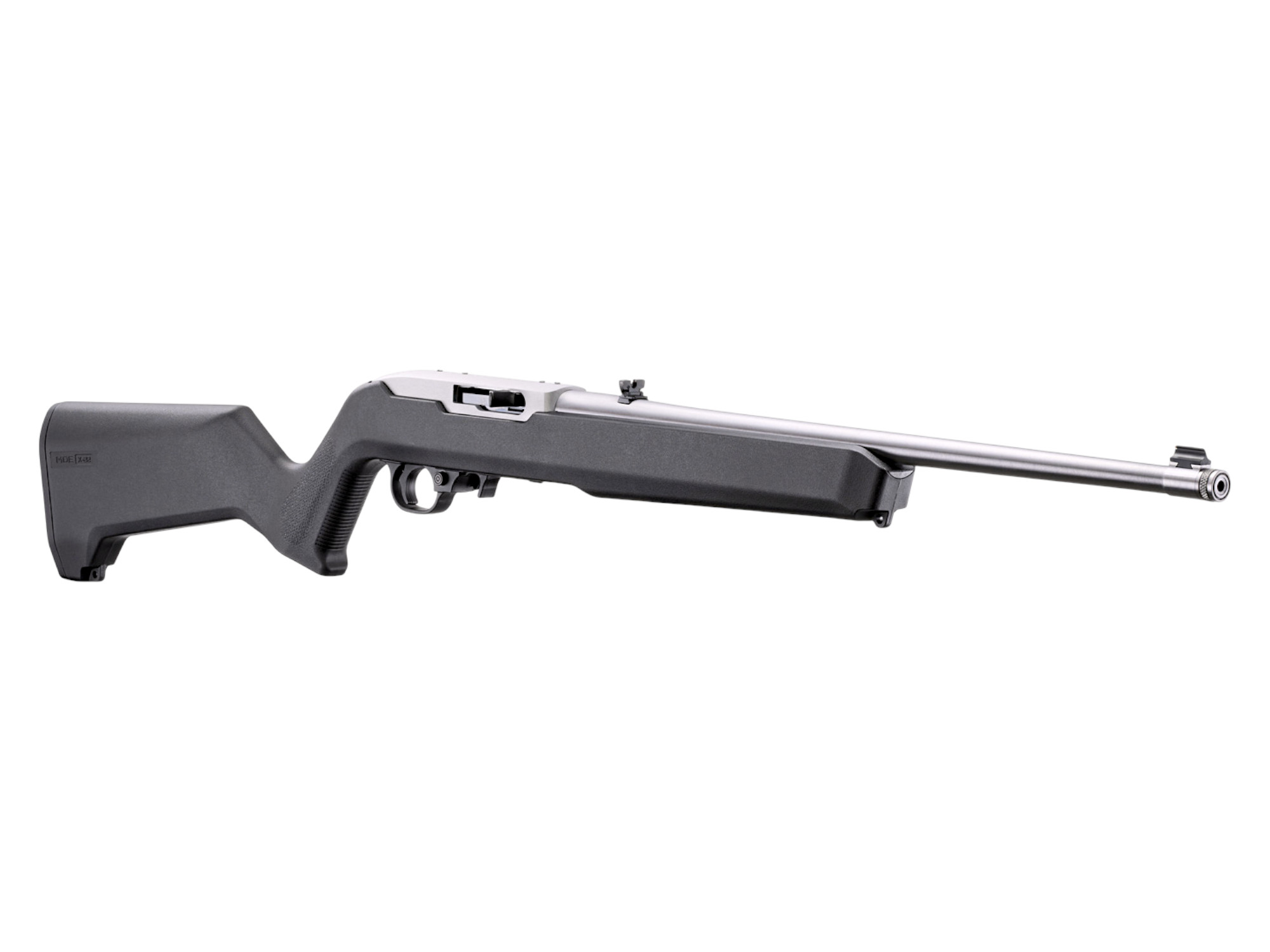 Ruger 10/22 MOE-X22 18.5" Threaded, Stainless/Black