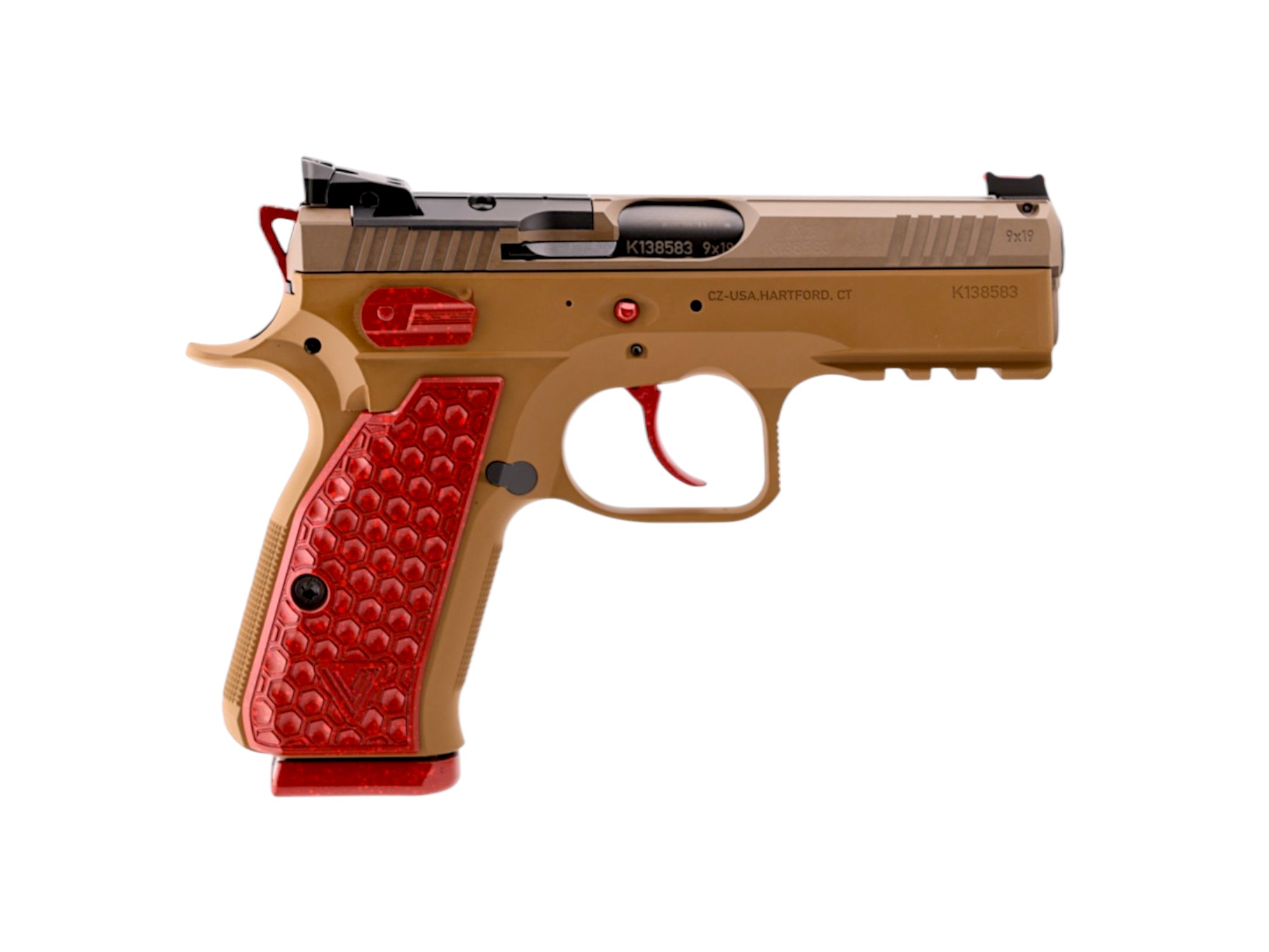 CZ Shadow 2 Compact 9mm 15rd, Strawberry Jam