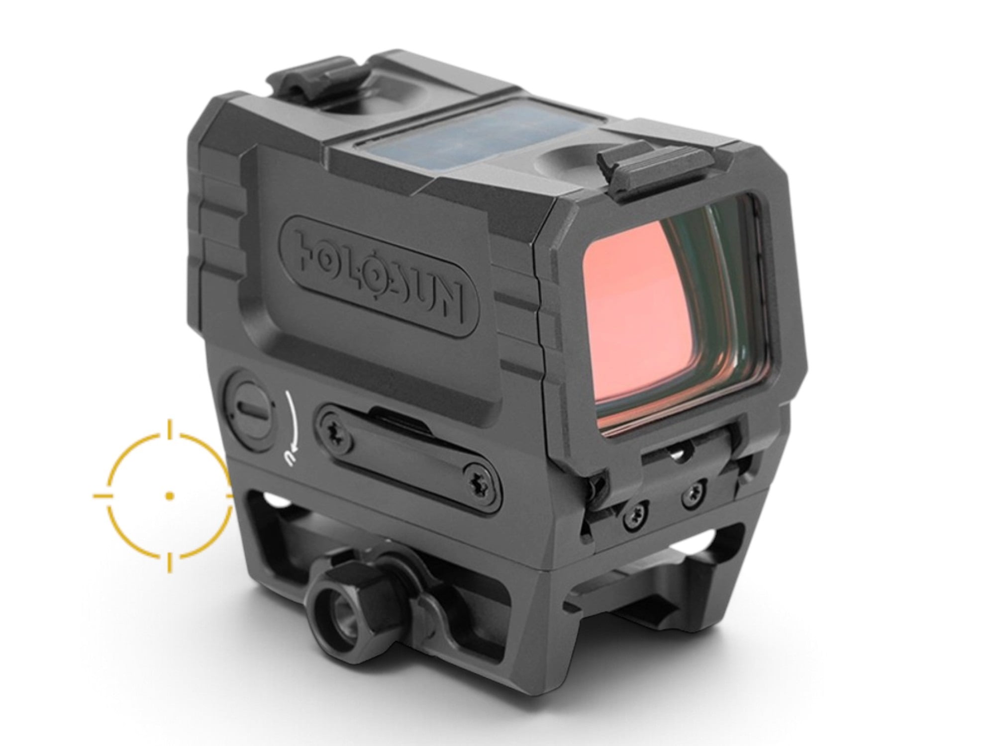Holosun AEMS-EVO-GD 2MOA Gold Dot Rifle Sight, Black