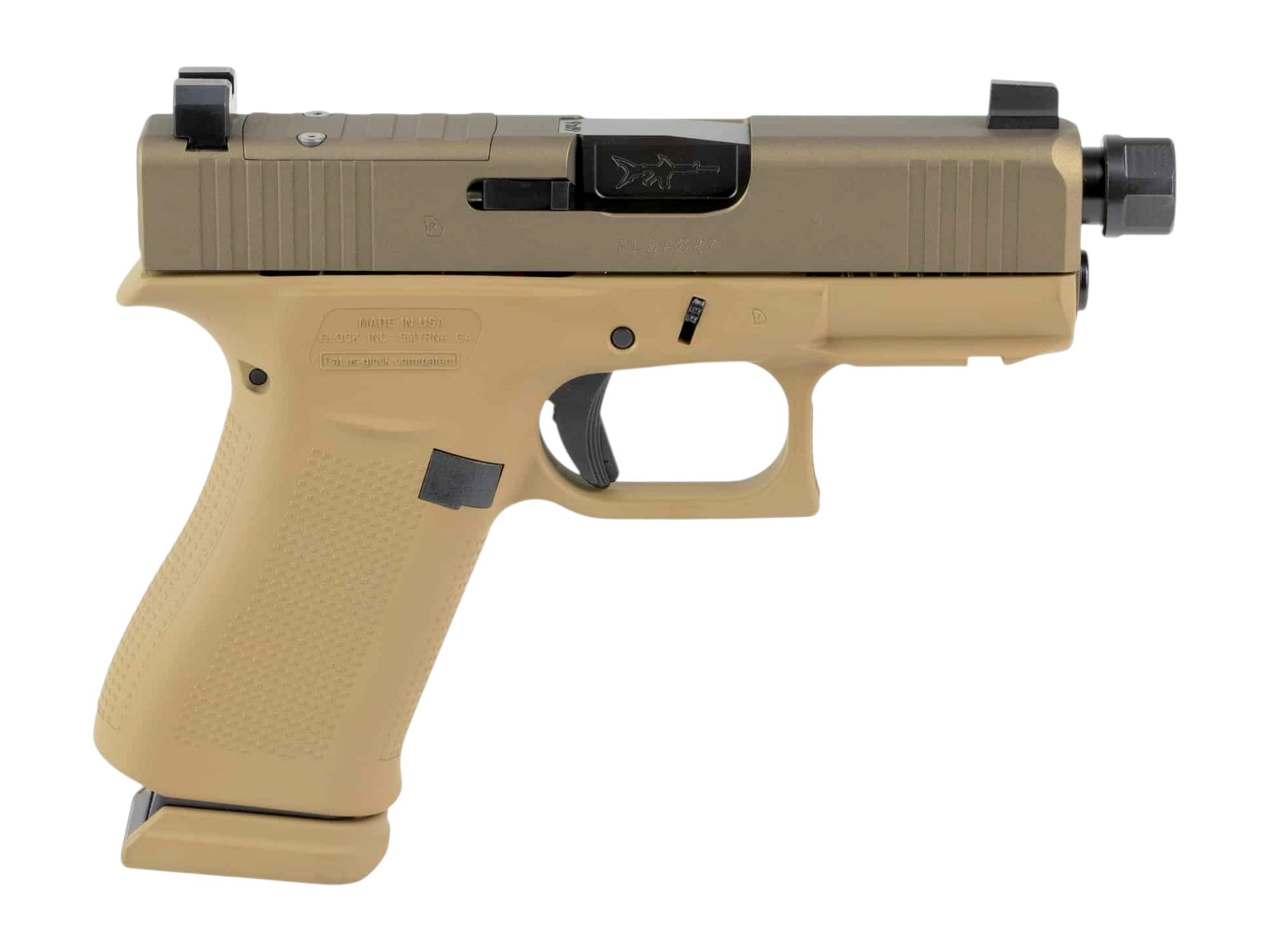 SCT x Glock G43X 9mm 15rd, FDE + Threaded Barrel