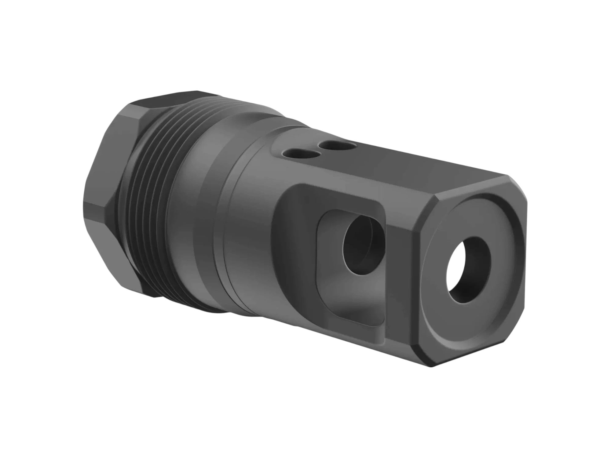 Breek Arms Plan B Echo Single-Port Muzzle Brake, Black