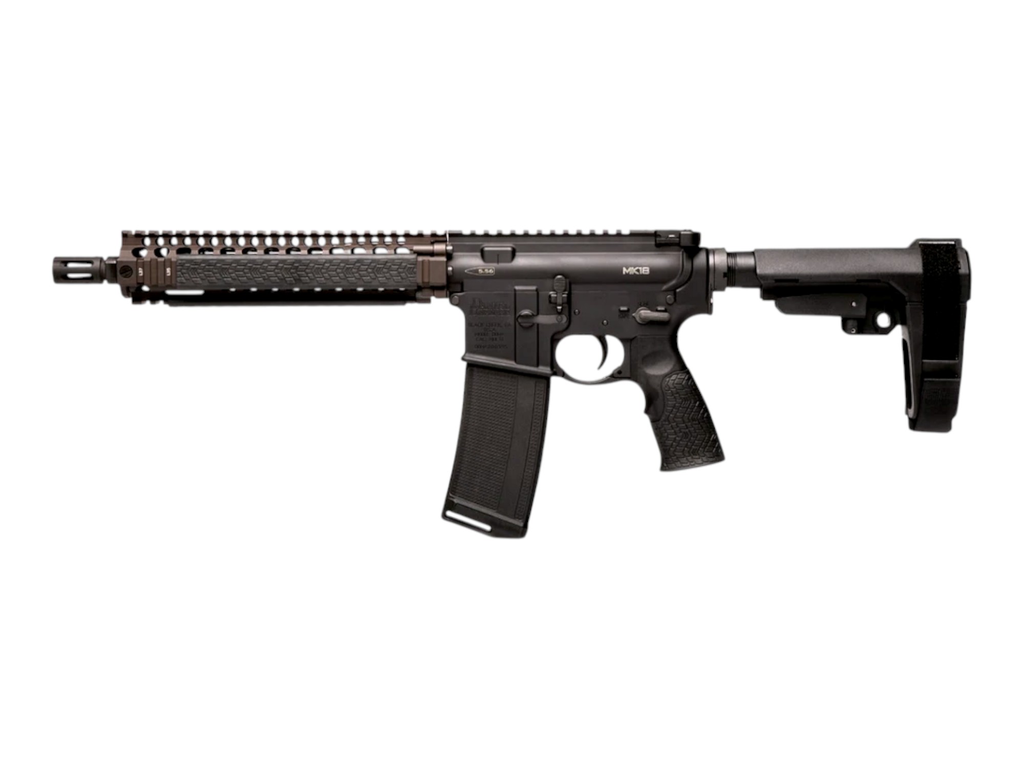 Daniel Defense DDM4 MK18 5.56 NATO 32rd, FDE