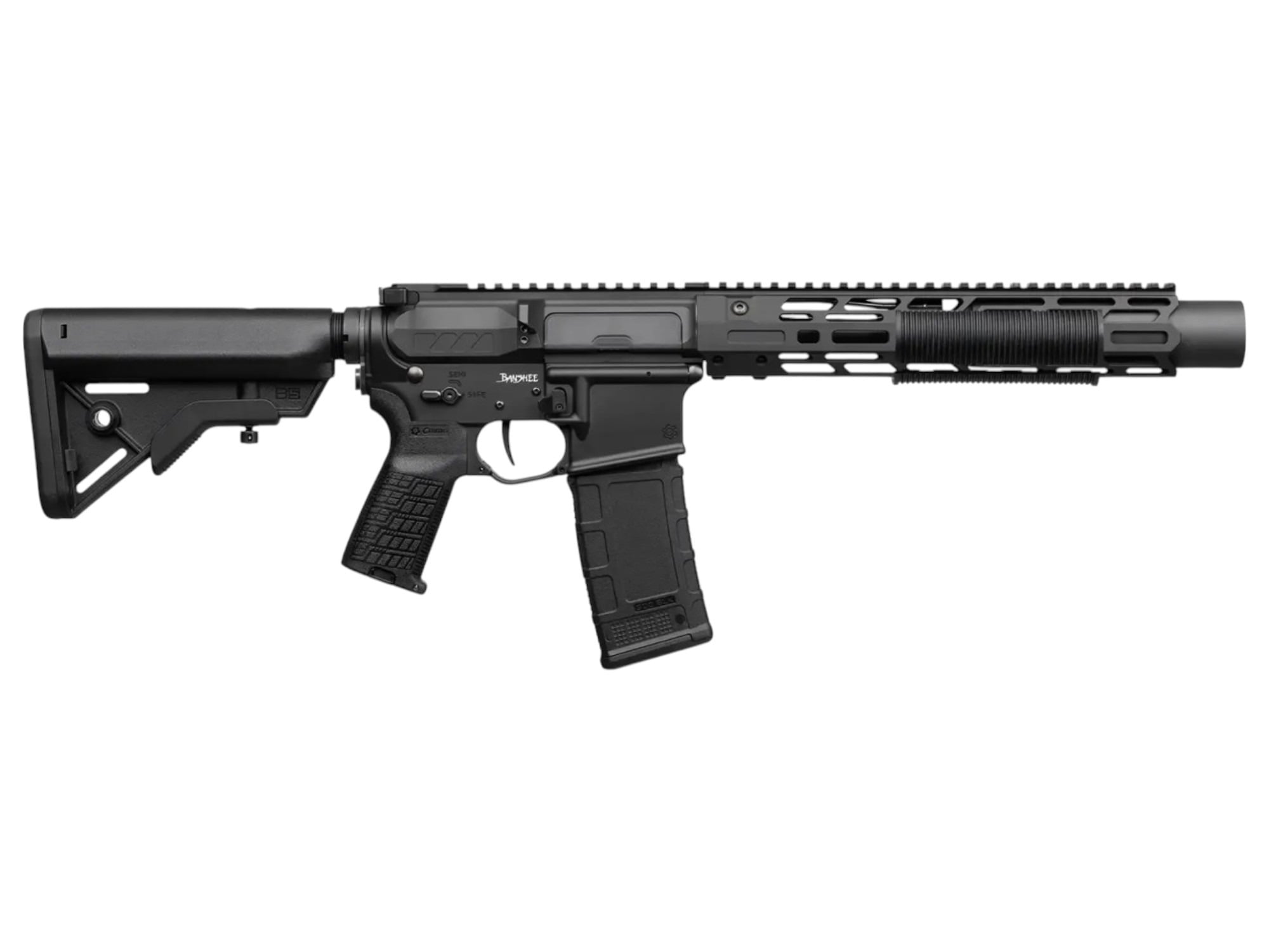 CMMG Suppressed ZEROED Banshee SBR 300 BLK 30rd, Black