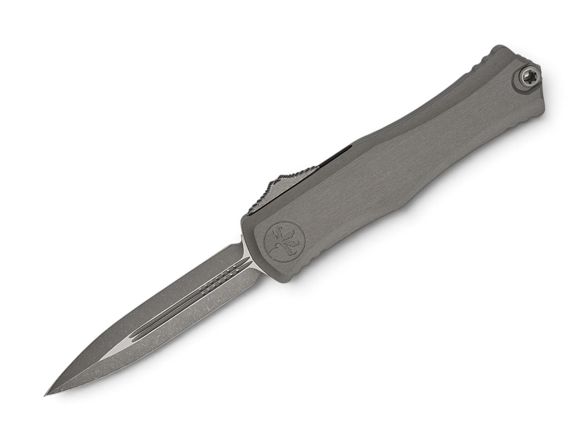 Microtech Hera II Double Edge Dagger, OTF Knife, Natural Clear