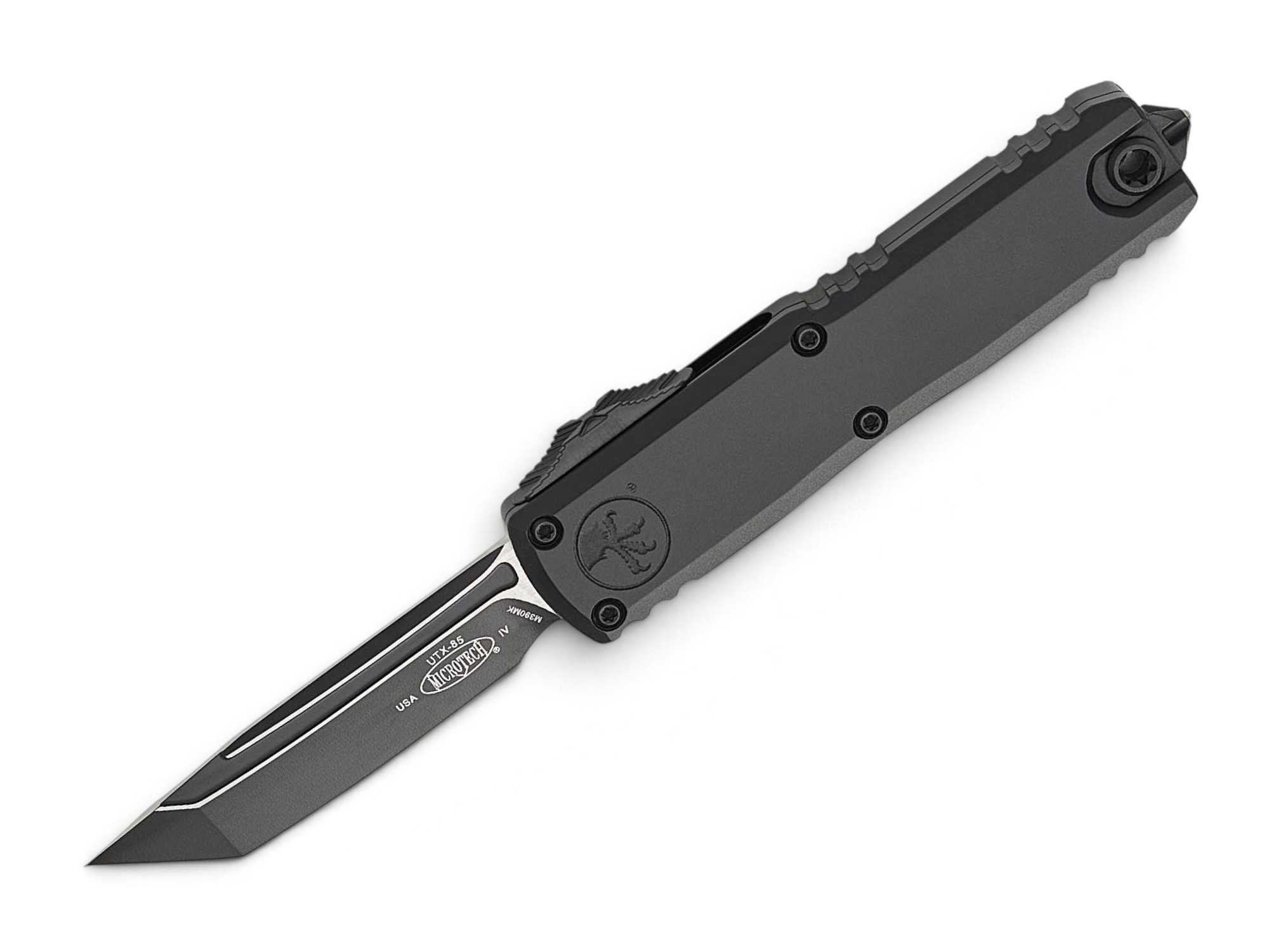 Microtech UTX-85 Gen IV Tanto, OTF Knife, Black