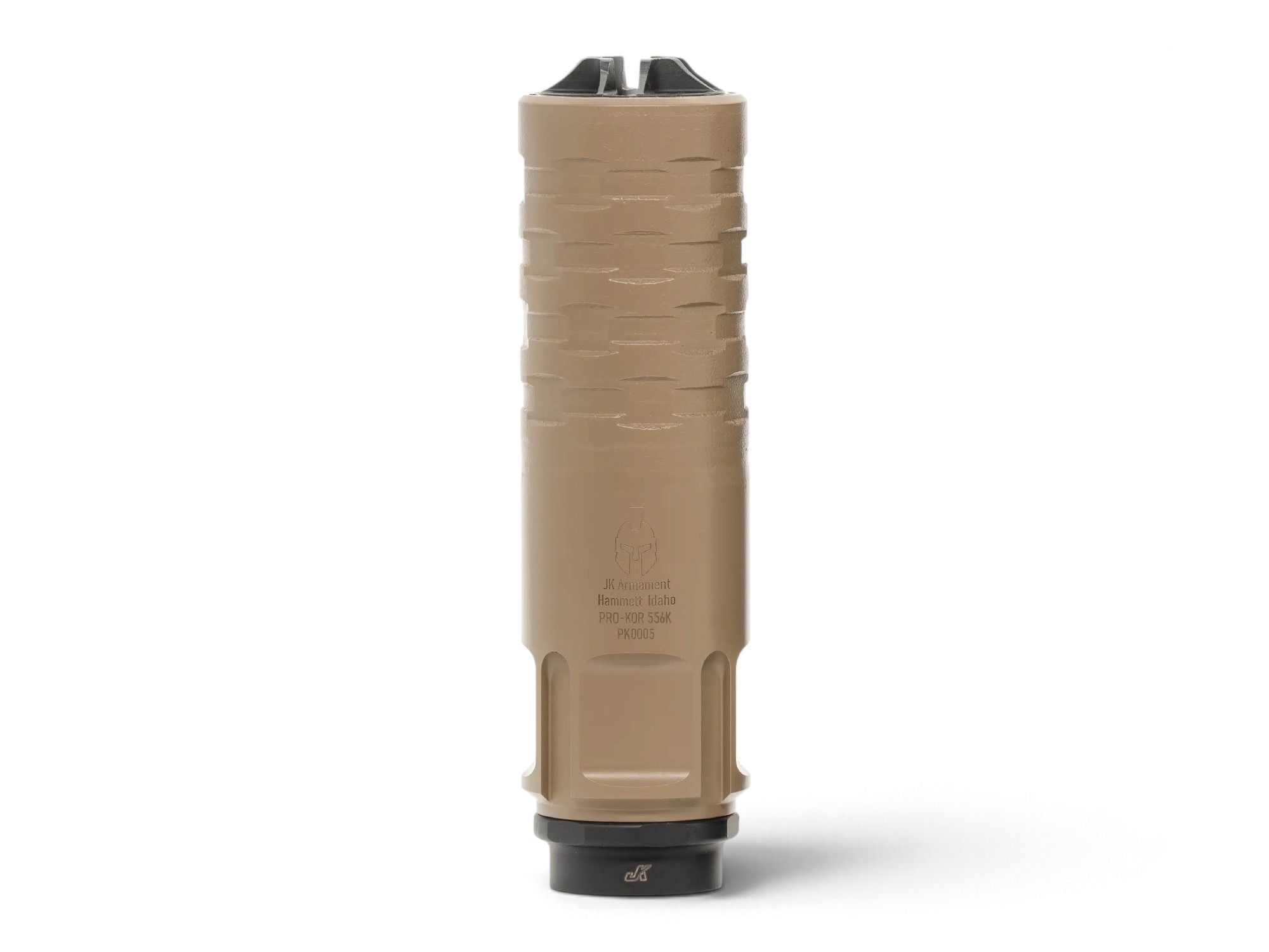 JK Armament PRO-KOR 556K Suppressor 1.375x24 HUB, FDE