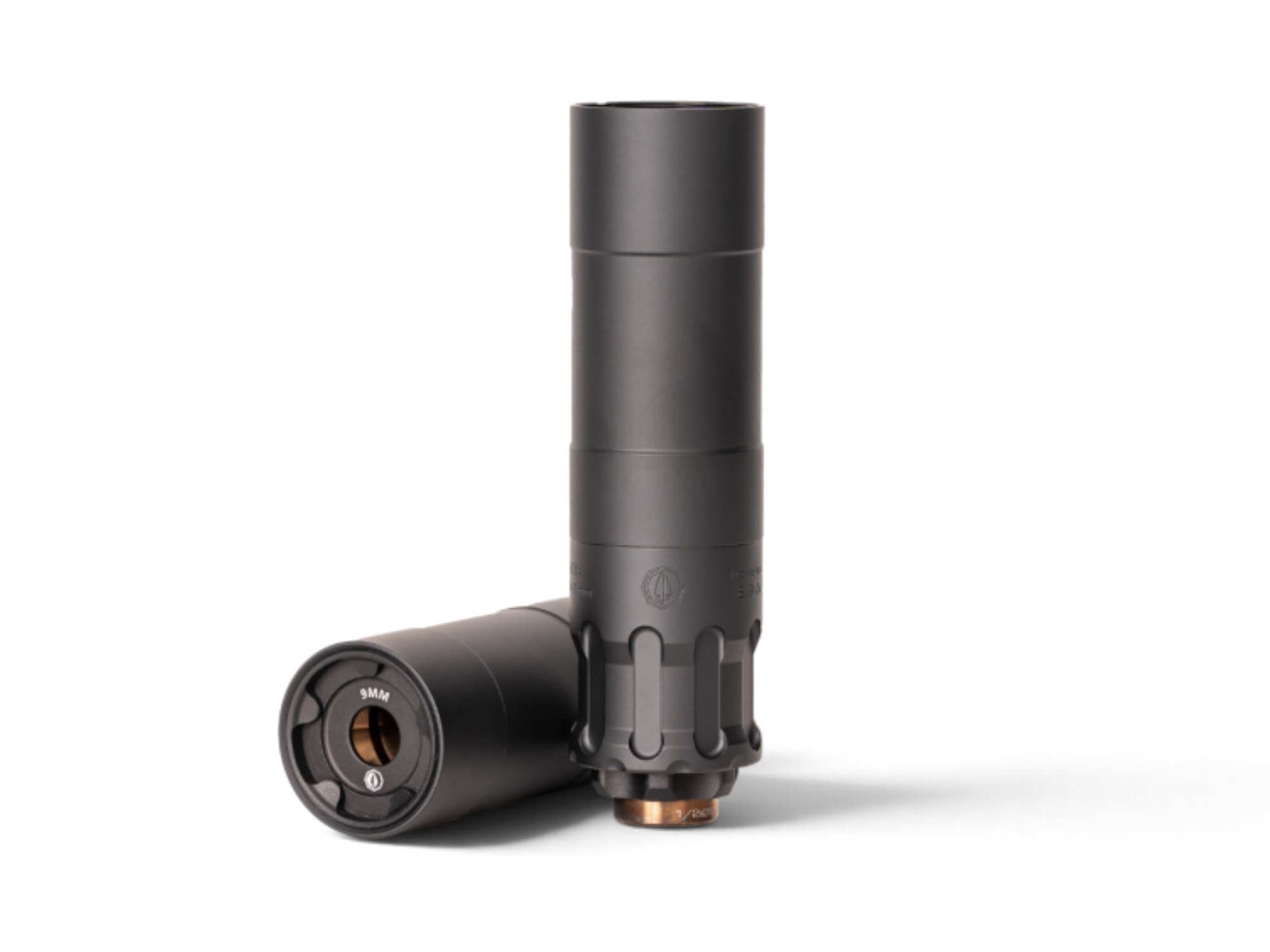 Rugged Obsidian9 Modular 9mm Suppressor, 1/2×28 Piston, Black