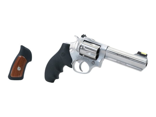 Ruger SP101 4" .357 Magnum 5rd, Stainless + Hpgue Grips (Pre-Owned) 46313