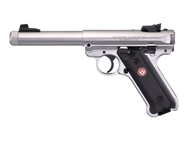 Ruger Mark IV Target TB .22LR 10rd, Stainless · UPC 736676401260