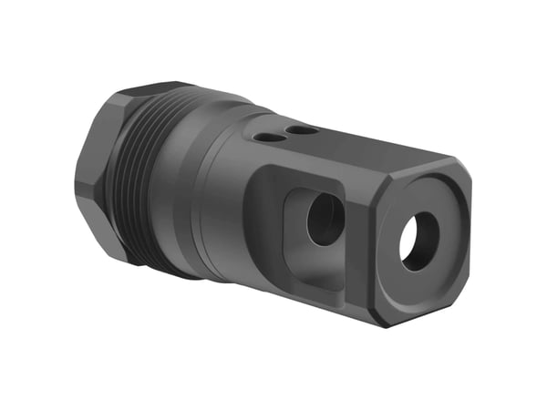 Breek Arms Plan B Echo Single-Port Muzzle Brake, Black · UPC 812296031800