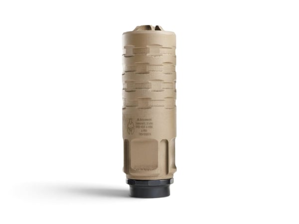 JK Armament PRO-KOR 6 Mini TI Suppressor 1.375x24 HUB, FDE · UPC 850064482867