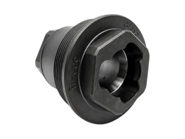 LayerX Ti-LUG Titanium 3-Lug to HUB Suppressor Adapter · UPC 860014874673